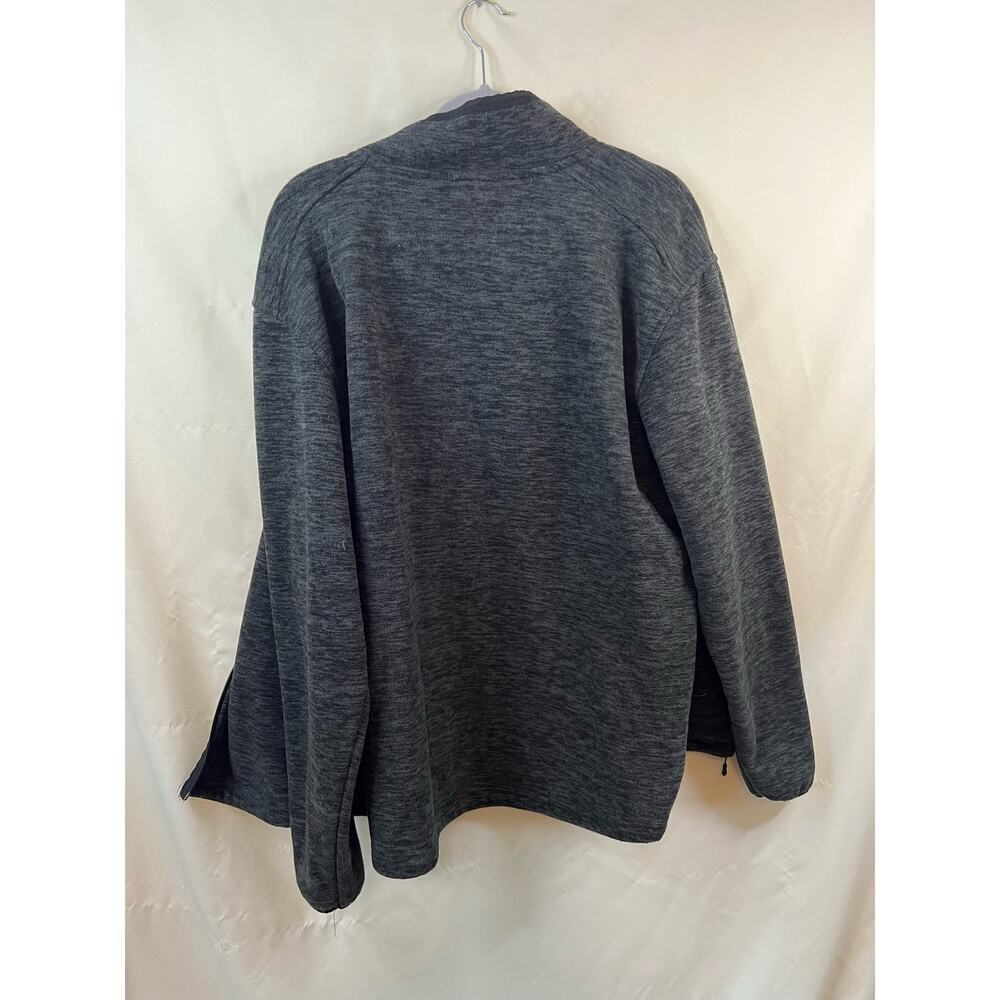 Free Country Grey Men's Black Fleece Jacket Size Large - Picture 2 of 5
